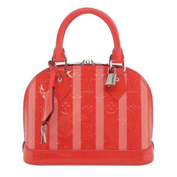 LOUIS VUITTON Vernis Rayures Alma BB Hand Bag Pink M91593 - Picture 13 of 16